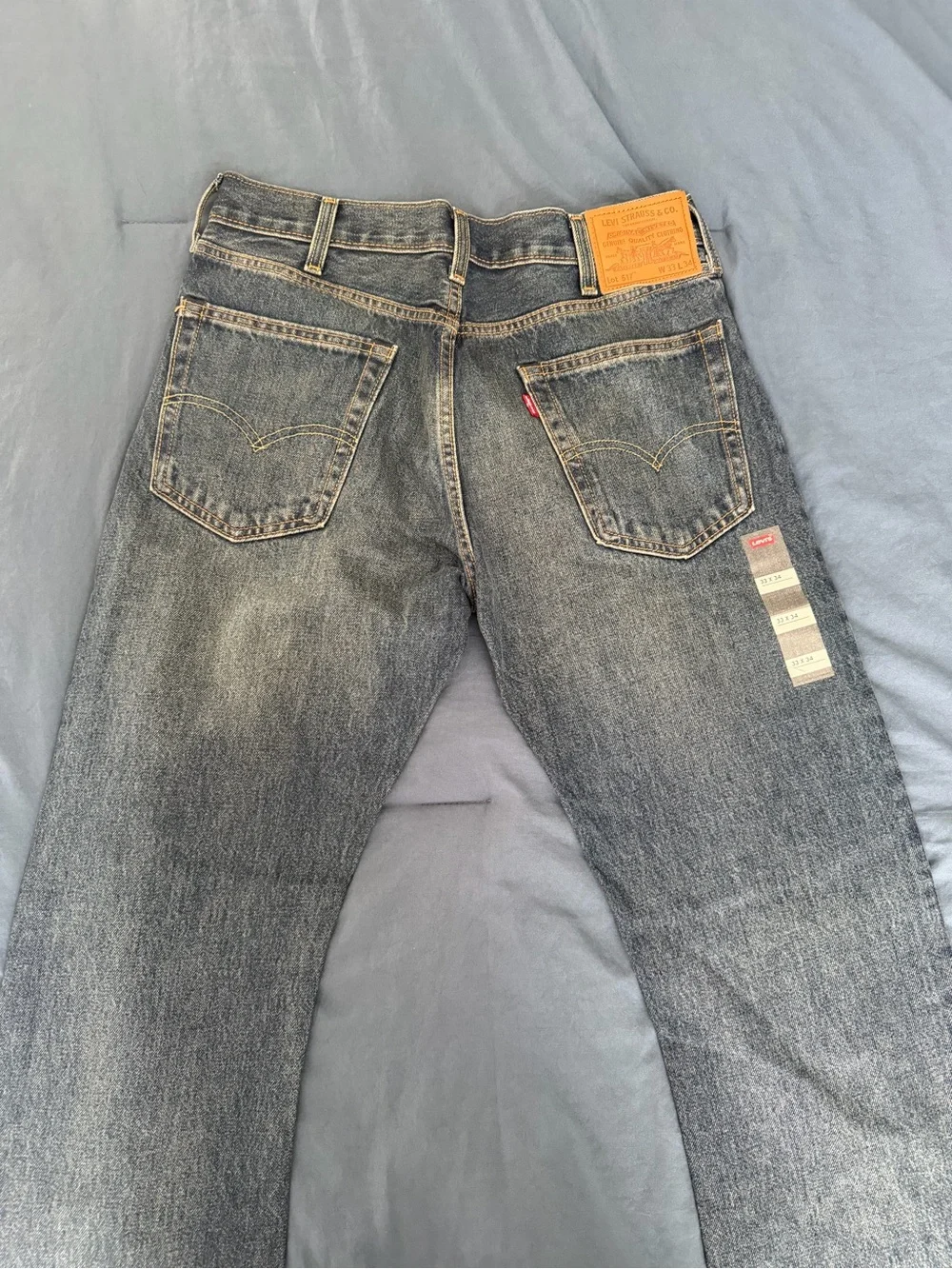 Levi's 517 Men's 33x34 Jeans NWT in Washed Blue Denim